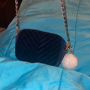 velvet blue crossbody